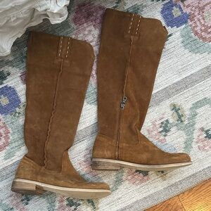 Italian Shoemakers Brown Over the Knee Boots